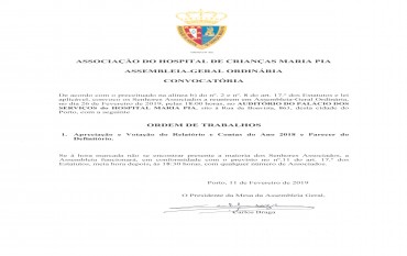 Convocatória Assembleia-Geral Ordinária