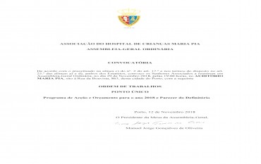 Convocatória Assembleia-Geral Ordinária